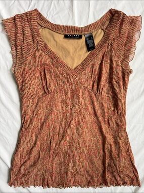 Y2K Axcess Flutter Sleeve Camisole cottagecore